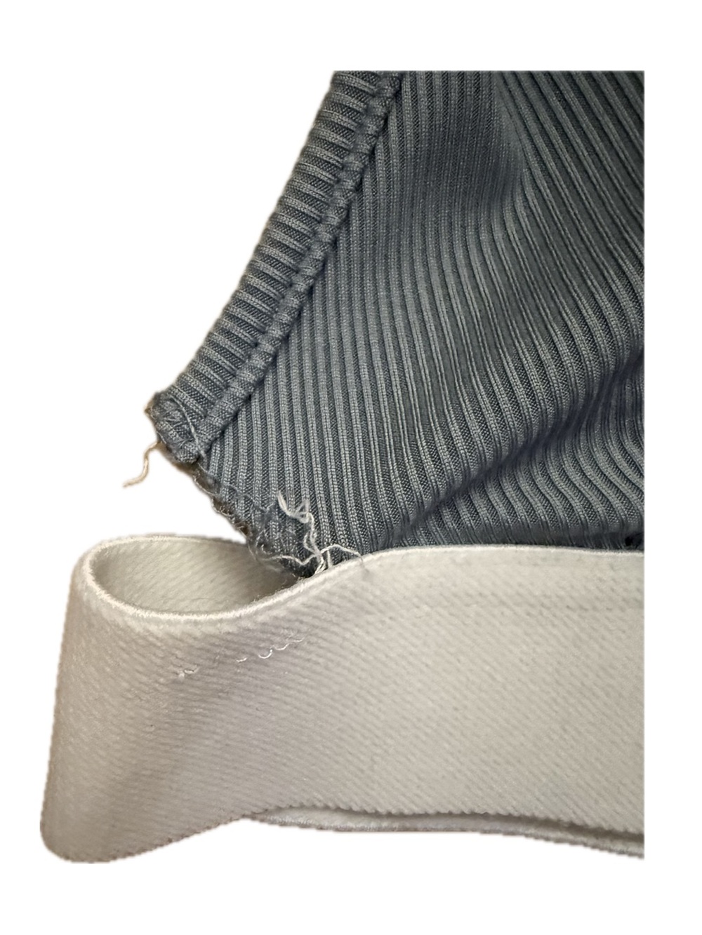 Gray Ribbed Two-Piece Set – Size Small - Picture 6 of 6